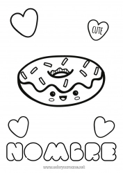 Dibujo libre Lindo Kawaii Donuts