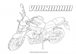 Gratis tekening Voertuigen Motor Tweewielers