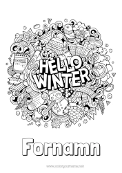 Gratis färgläggning Vinter