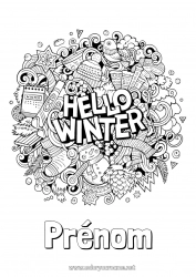 Coloriage gratuit Hiver