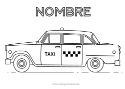 Dibujo libre Vehículos Coches Estados Unidos Nueva York Taxi Camiones y vehículos utilitarios Automóviles, furgonetas y autocaravanas Profesiones del transporte