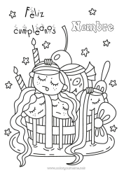 Dibujo libre Monstruo Tarta Halloween Cumpleaños Medusa Mar Sirena Dibujos complejos para colorear Mensaje de feliz cumpleaños (inglés) Animales marinos o acuáticos