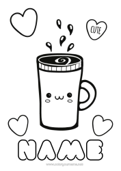 Free colouring Cute Cute