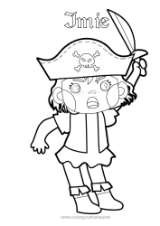 Rysunek za darmo Pirata Morze