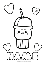 Free colouring Cute Cute