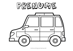 Desen liber de colorat Vehicule Mașină Politie Desene de colorat ușoare Vehicule de poliție Vehicule de salvare și urgență Mașini, furgonete și autorulote Meserii în domeniul securității