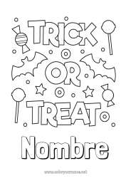 Dibujo libre Caramelos Truco o trato Halloween