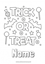 Desenho grátis Doces Doce ou travessura? Halloween