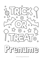 Desen liber de colorat Bomboane O bomboană sau o farsă? Halloween