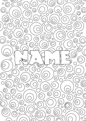 Free colouring Decorated name