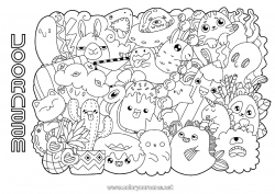 Gratis tekening Schattig Kawaii
