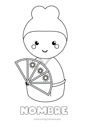 Dibujo libre Juguetes Japón Kimono Juegos y juguetes Muñeca