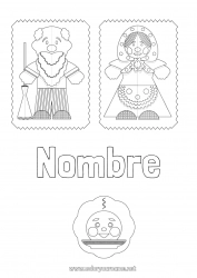 Colorear gratis Cuento de hadas Kolobok