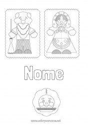 Desenho grátis Conto de Fadas Rolinho de massa Contos para Crianças