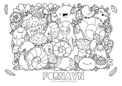 Gratis farvelægning Sød Kawaii