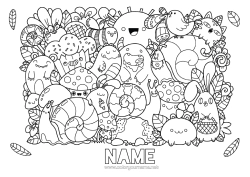 Free colouring Cute Cute