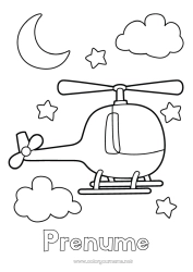 Desen liber de colorat Vehicule Elicopter Desene de colorat ușoare Vehicule aeriene