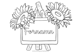 Gratis färgläggning Blommor Vår