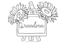 Free coloring Flowers Spring