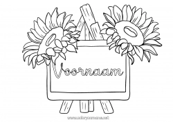 Gratis tekening Bloemen Lente