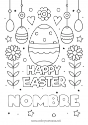 Dibujo libre Primavera Huevos de Pascua Pascua de Resurrección Mensaje de 