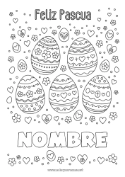 Dibujo libre Huevos de Pascua Pascua de Resurrección Mensaje de 