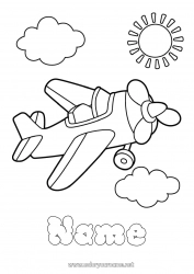 Free drawing Plane Vehicles Aerial vehicles