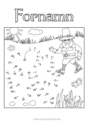 Gratis färgläggning Barnaktiviteter Punkter att koppla ihop Klee Irland Sankt Patriks fest Siffror att koppla ihop