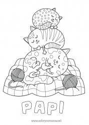 Coloriage enfant Chat Animal Chiens et chats