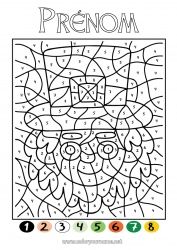 Coloriage gratuit Coloriages magiques Activités enfants Irlande Fête de la Saint Patrick