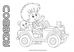 Dibujo libre Chico Vehículos Coches Niño Todoterreno Automóviles, furgonetas y autocaravanas