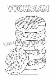 Gratis tekening Voedsel Donuts