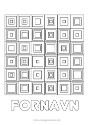 Gratis fargelegging Barnaktiviteter Dekorert navn
