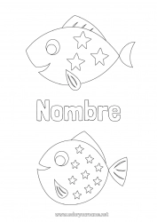 Dibujo libre Actividades para niños Pescado Día de los Inocentes Animales marinos o acuáticos