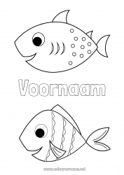 Gratis tekening Activiteiten voor Kinderen Vis 1 april Zeedieren