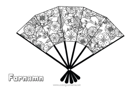 Färgläggningssida att anpassa Japan Komplexa målarbilder