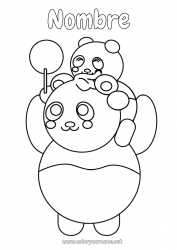 Dibujo libre Papá Animales Panda Otros animales del mundo