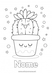 Disegno gratuito Carino Kawaii Cactus