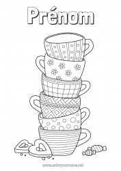 Coloriage gratuit Nourriture Tasse Boisson