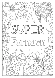 Gratis fargelegging Blomster Pappa Mamma Bestemor Bestefar