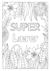 Gratis fargelegging Blomster Pappa Mamma Bestemor Bestefar