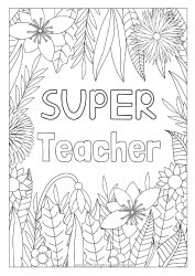 Free colouring Flowers Dad Mum Grandma Grandad