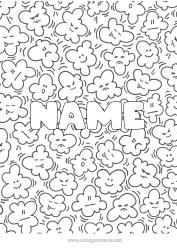 Colouring to customise Decorated Name Cinema Popcorn Treats, Sweets