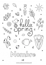 Dibujo libre Flores Primavera