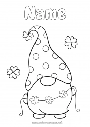 Free drawing Luck Clover Ireland Saint Patrick's Day Gnome