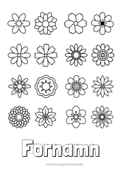 Gratis färgläggning Blommor Vår Barnaktiviteter