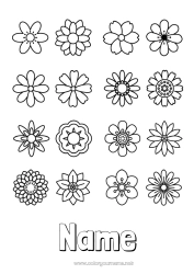 Free drawing Flowers Spring Children's activities