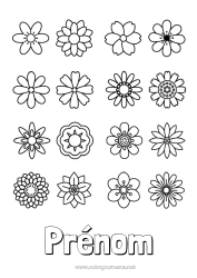 Coloriage gratuit Fleurs Printemps Activités enfants