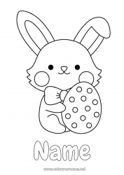 Free drawing Bunny Animal Easter eggs Easter Forest animals