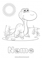 Free coloring Dinosaurs Animal